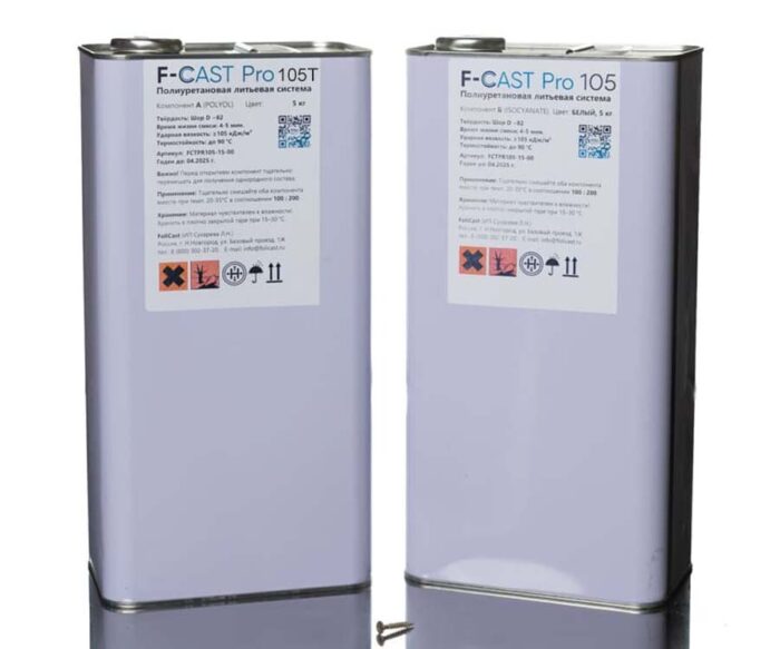 F-Cast Pro 105T литьевой пластик для вакуумного литья, полупрозрачный