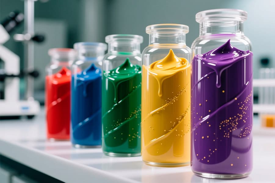 Красители для силиконов, пластиков, эпоксидных смол