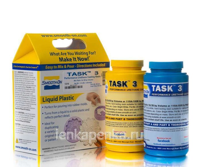 TASK 3 - белый жидкий пластик